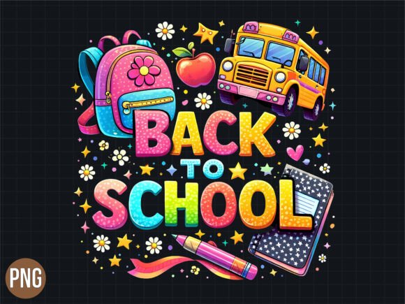 Back to School Bus and Supplies PNG: A Strategic Asset for Seasonal Branding