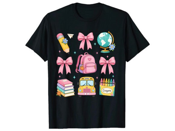 Cute Coquette Back to School T-Shirt: A Trendy Start to the Academic Year