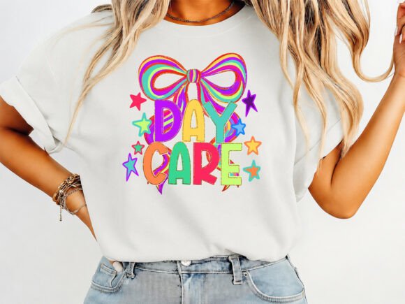 Daycare Back to School Coquette T-Shirt Design