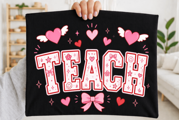 Embrace the Trendy Teacher Aesthetic with Teach Coquette PNG for Your Back to School Shirt