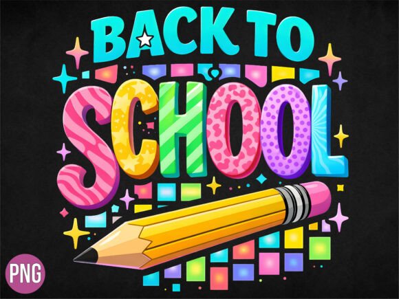 Retro Back to School Teacher Pencil PNG