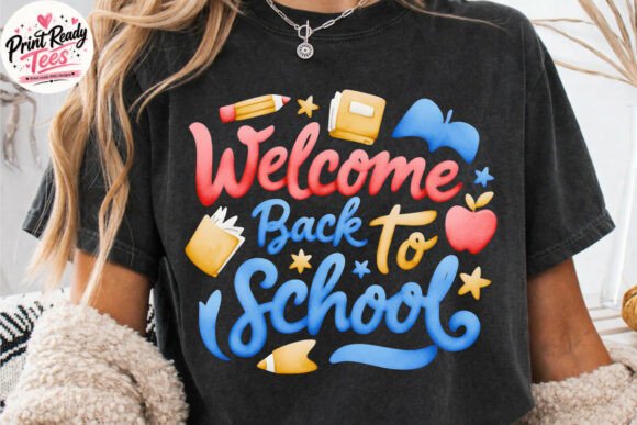 Trendy Welcome Back to School PNG for Bold Creations